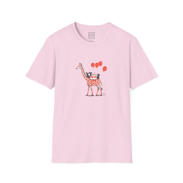 Adult Giraffe & Mice Party Tee