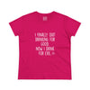 Women's Quit Drinking For Good Tee