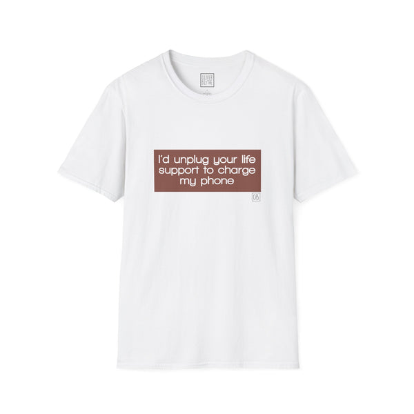 Adult Charge My Phone Tee