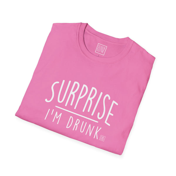 Oliver Blythe Adult Surprise I'm Drunk T-shirt