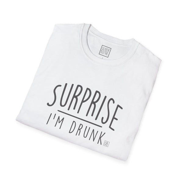 Oliver Blythe Adult Surprise I'm Drunk T-shirt