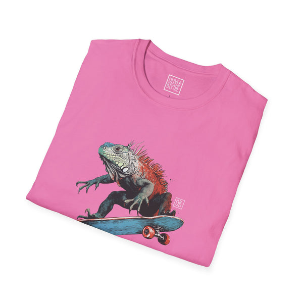 Oliver Blythe Adult Iguana Roll Skateboard T-shirt