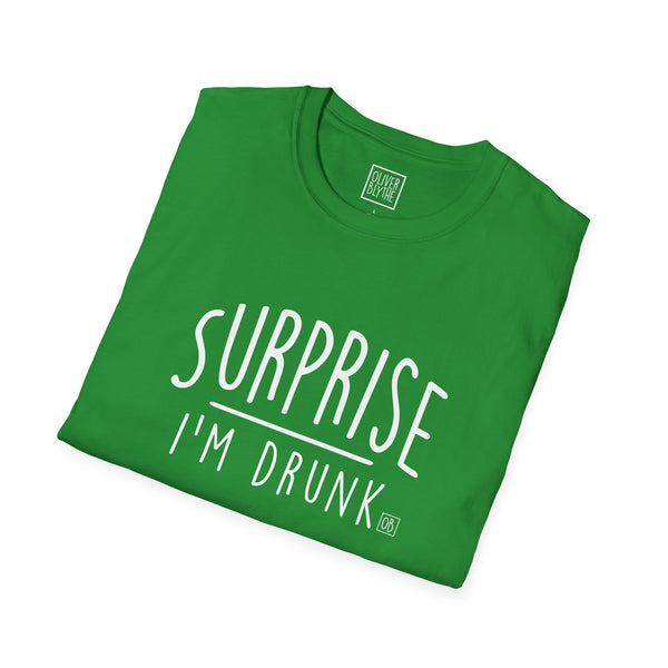 Oliver Blythe Adult Surprise I'm Drunk T-shirt