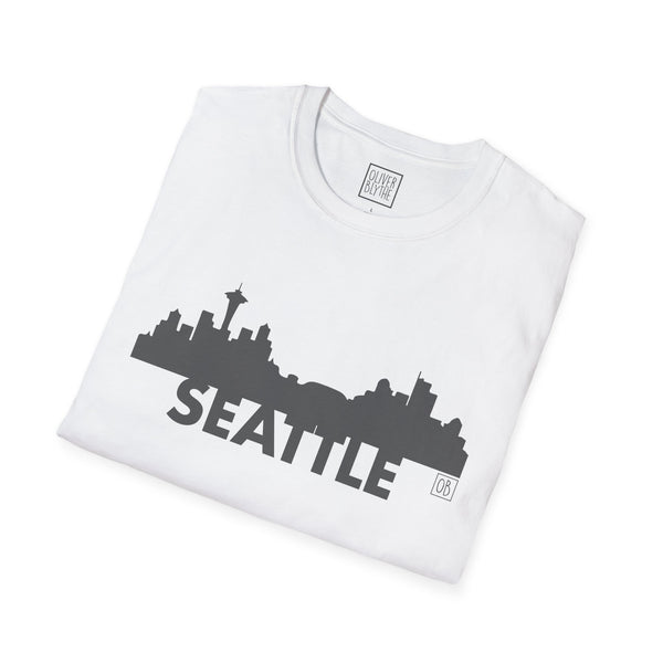 Oliver Blythe Adult Seattle Skyline T-shirt