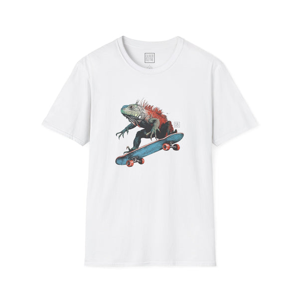 Oliver Blythe Adult Iguana Roll Skateboard T-shirt