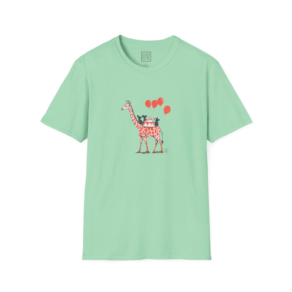 Adult Giraffe & Mice Party Tee