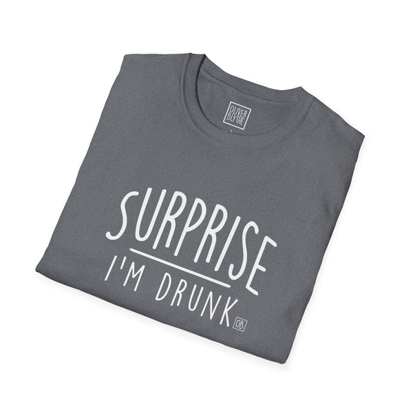 Oliver Blythe Adult Surprise I'm Drunk T-shirt