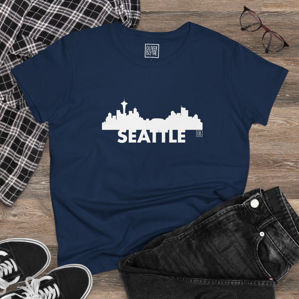 Oliver Blythe Women's Seattle Skyline T-shirt