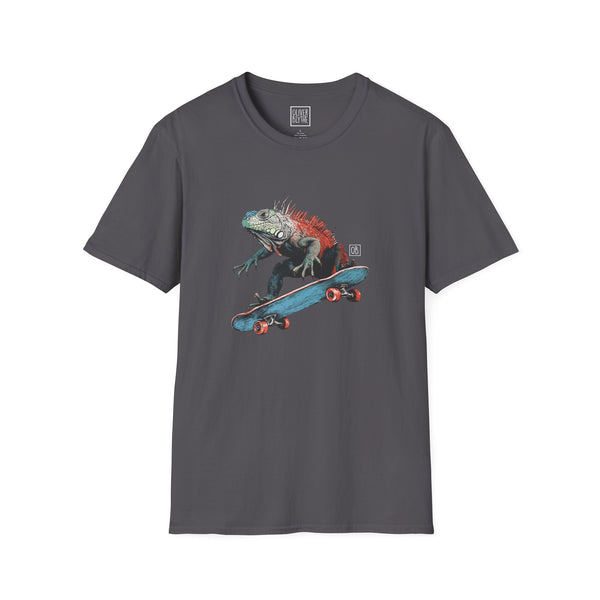 Oliver Blythe Adult Iguana Roll Skateboard T-shirt