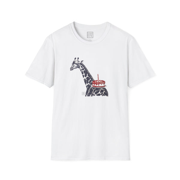 Adult Giraffe Cake Party Tee