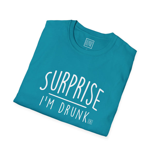 Oliver Blythe Adult Surprise I'm Drunk T-shirt