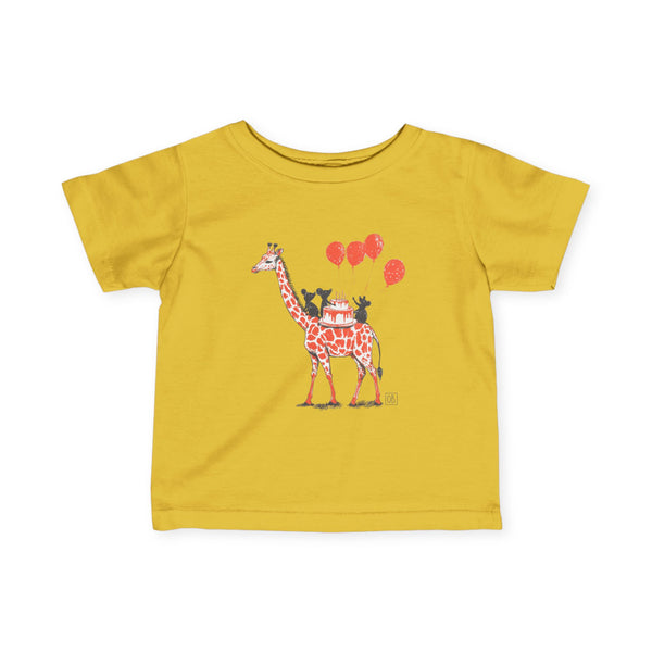 Infant Giraffe & Mice Party Tee