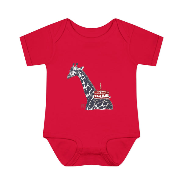 Infant Giraffe Cake Party Onesie