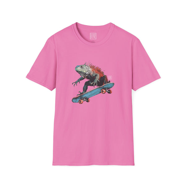 Oliver Blythe Adult Iguana Roll Skateboard T-shirt