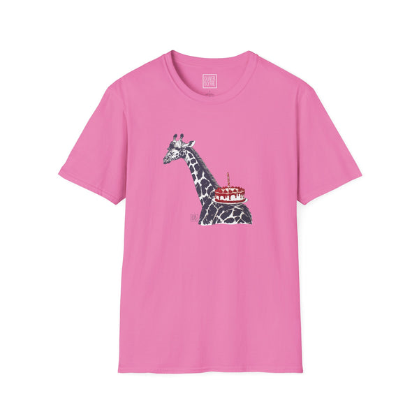 Adult Giraffe Cake Party Tee