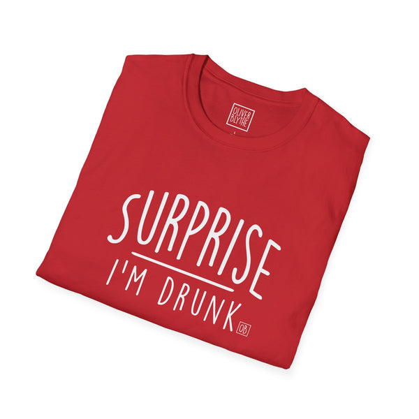 Oliver Blythe Adult Surprise I'm Drunk T-shirt