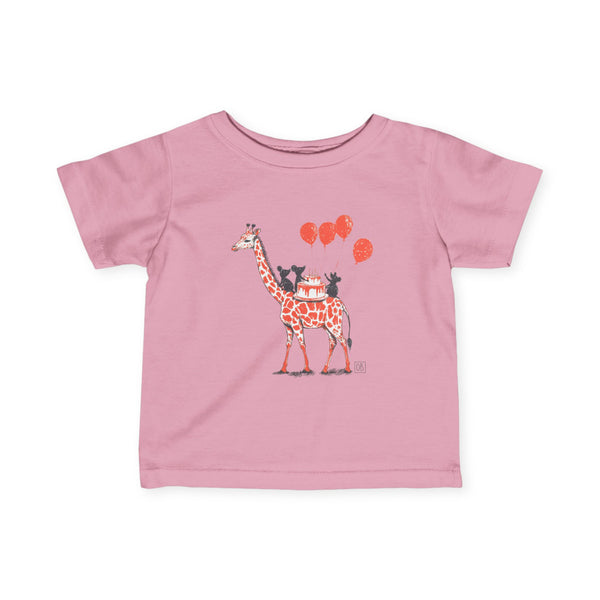 Infant Giraffe & Mice Party Tee