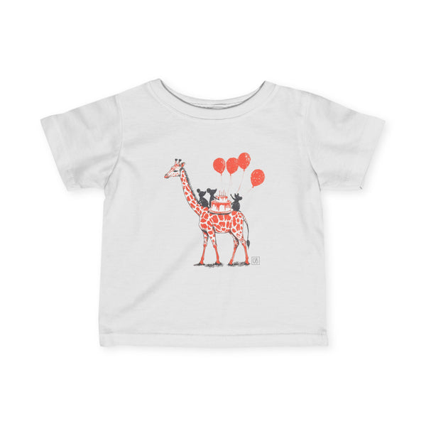 Infant Giraffe & Mice Party Tee