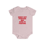 Baby Short Sleeve Surely Not Everyone Was Kung Fu Fighting Snap Tee