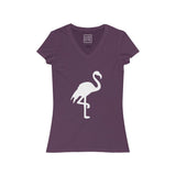 Womens Flamingo V-Neck Tee