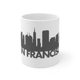 San Francisco White Mug - 11oz