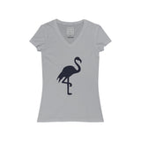 Womens Flamingo V-Neck Tee