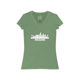 Womens Miami Skyline V-Neck Tee