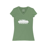 Womens Phoenix Skyline V-Neck Tee