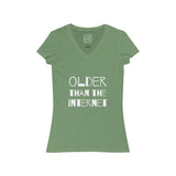 Womens Older Than The Internet V-Neck Tee