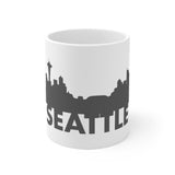 Seattle White Mug - 11oz