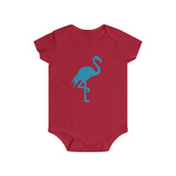 Infant Short Sleeve Flamingo Snap Tee