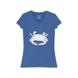 Womens Maryland Blue Crab V-Neck Tee