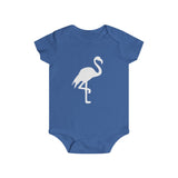 Infant Short Sleeve Flamingo Snap Tee