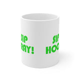 Sip Sip Hooray White Mug - 11oz