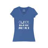 Womens Older Than The Internet V-Neck Tee