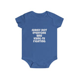 Baby Short Sleeve Surely Not Everyone Was Kung Fu Fighting Snap Tee