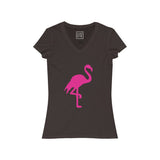 Womens Flamingo V-Neck Tee