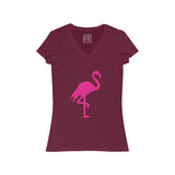 Womens Flamingo V-Neck Tee