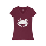 Womens Maryland Blue Crab V-Neck Tee