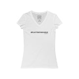 Womens Flatten The Curve Coronavirus V-Neck Tee