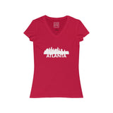 Womens Atlanta Skyline V-Neck Tee