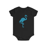 Infant Short Sleeve Flamingo Snap Tee