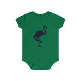 Infant Short Sleeve Flamingo Snap Tee