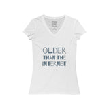 Womens Older Than The Internet V-Neck Tee