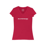 Womens Flatten The Curve Coronavirus V-Neck Tee