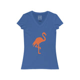 Womens Flamingo V-Neck Tee