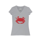 Womens Maryland Blue Crab V-Neck Tee