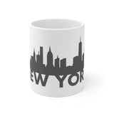 New York White Mug - 11oz