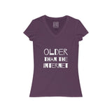 Womens Older Than The Internet V-Neck Tee