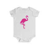 Infant Short Sleeve Flamingo Snap Tee